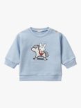 Benetton Baby Bunny Applique Sweatshirt