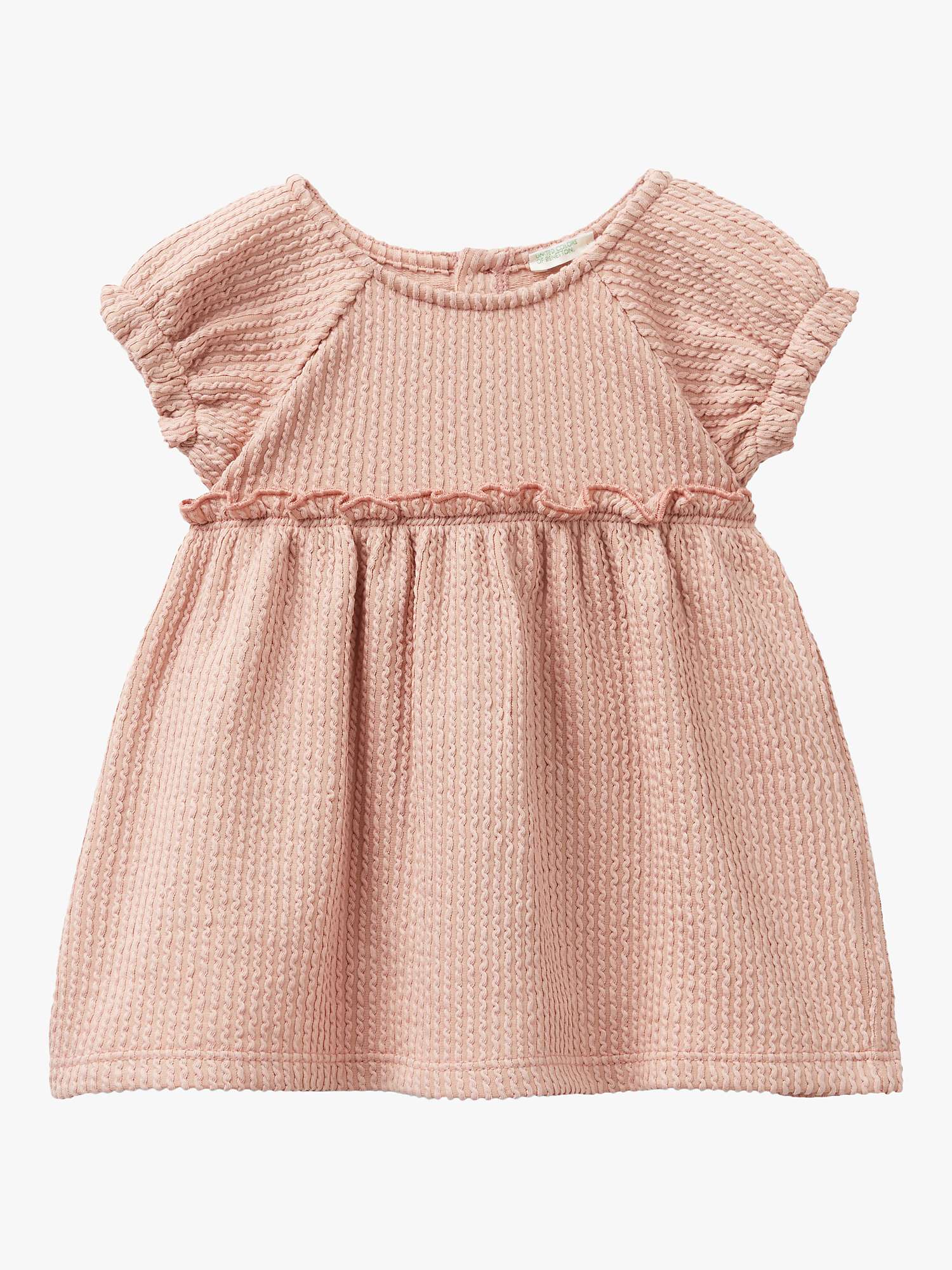 Buy Benetton Baby Textured Fleece Dress Online at johnlewis.com