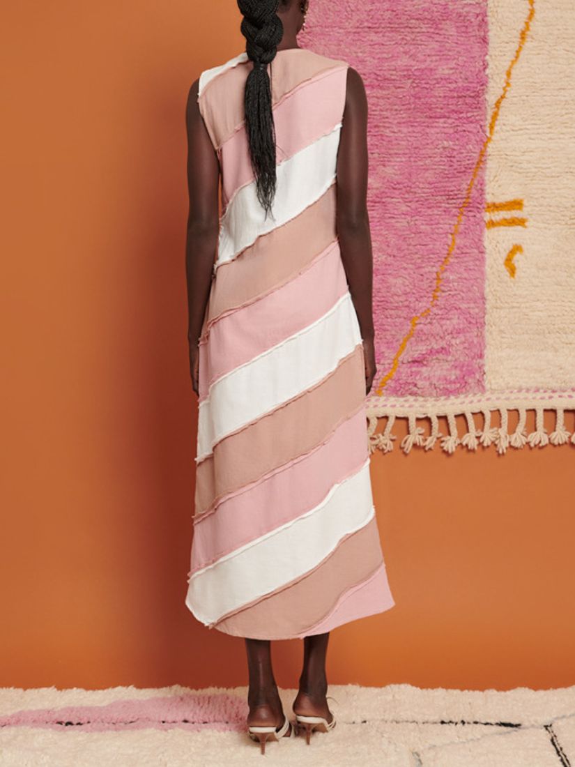 GHOSPELL Bea Striped Midi Dress, Multi, 6