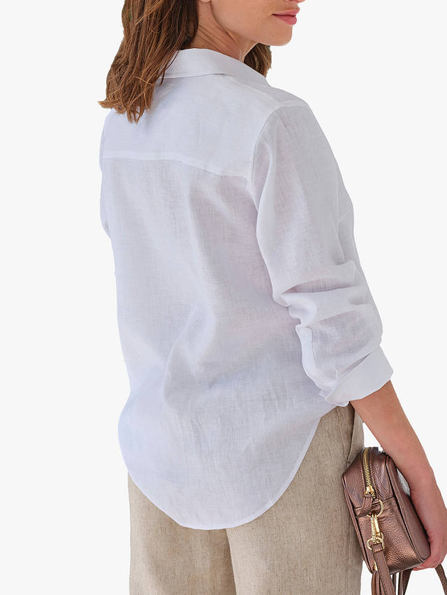 Pure Collection New Linen Shirt, White