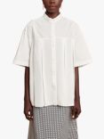 GHOSPELL Soraya Pleated Shirt, White