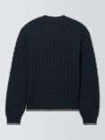 John Lewis Kids' Cable Knit Jumper, Navy Blue