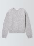 John Lewis Kids' Plain Cardigan, Mid Grey