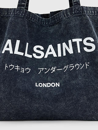 AllSaints Underground Acid Tote Bag, Costello Blue