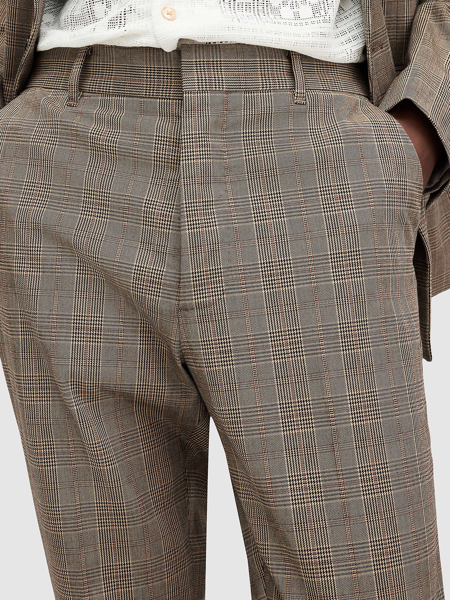 Buy AllSaints Maffrett Trousers, Stone Taupe Online at johnlewis.com