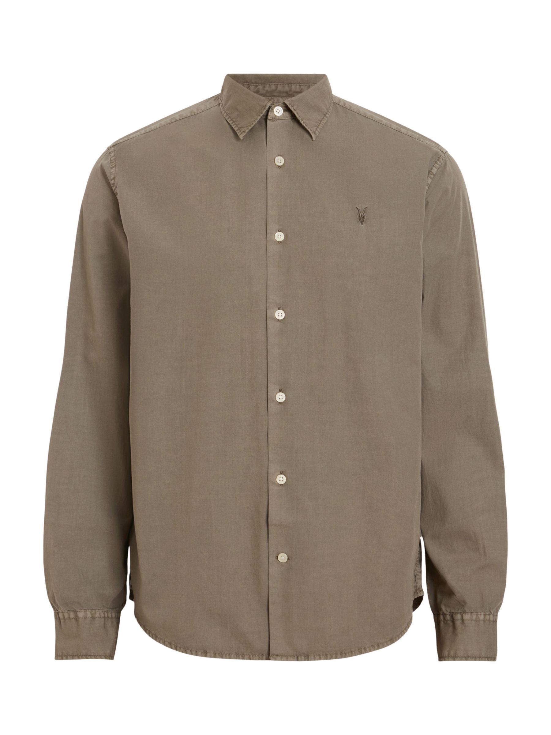 Buy AllSaints Tahoe Long Sleeve Cotton Shirt Online at johnlewis.com