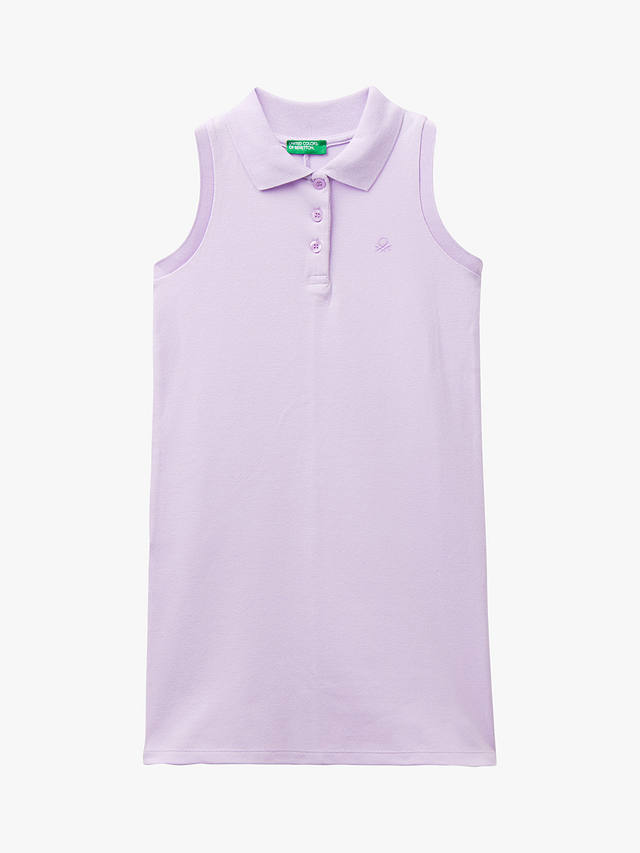 Benetton Kids' Polo Sleeveless Dress, Mauve