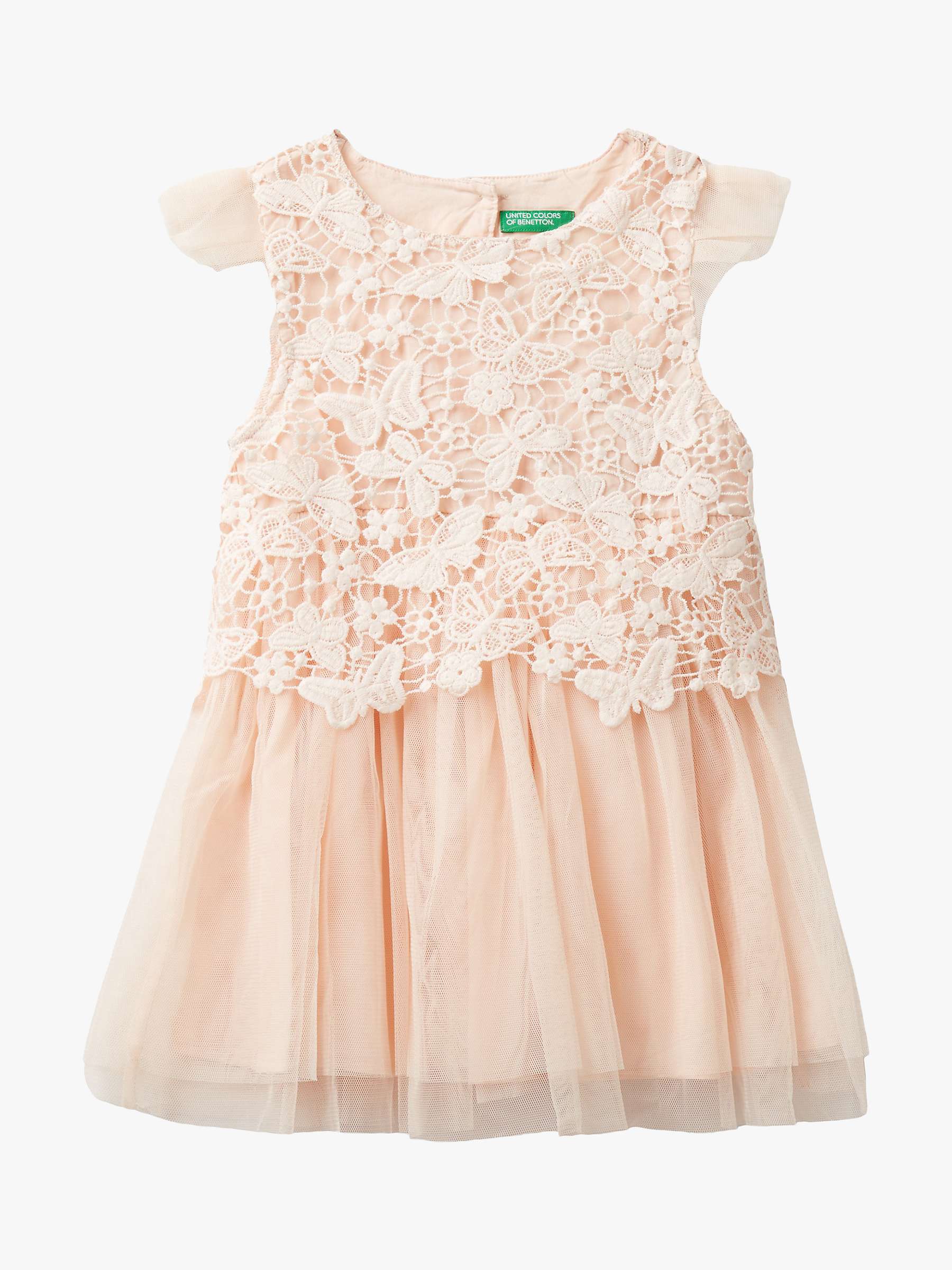 Buy Benetton Kids' Macrame Butterfly Dress, Pink Online at johnlewis.com