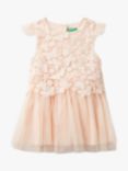 Benetton Kids' Macrame Butterfly Dress, Pink