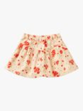 Benetton Kids' Drill Floral Print Mini Skirt, Multi