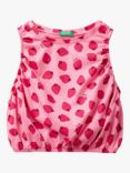 Benetton Kids' Strawberry Print Tank Top, Pink/Multi