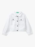 Benetton Kids' Drill Jacket, Optical White