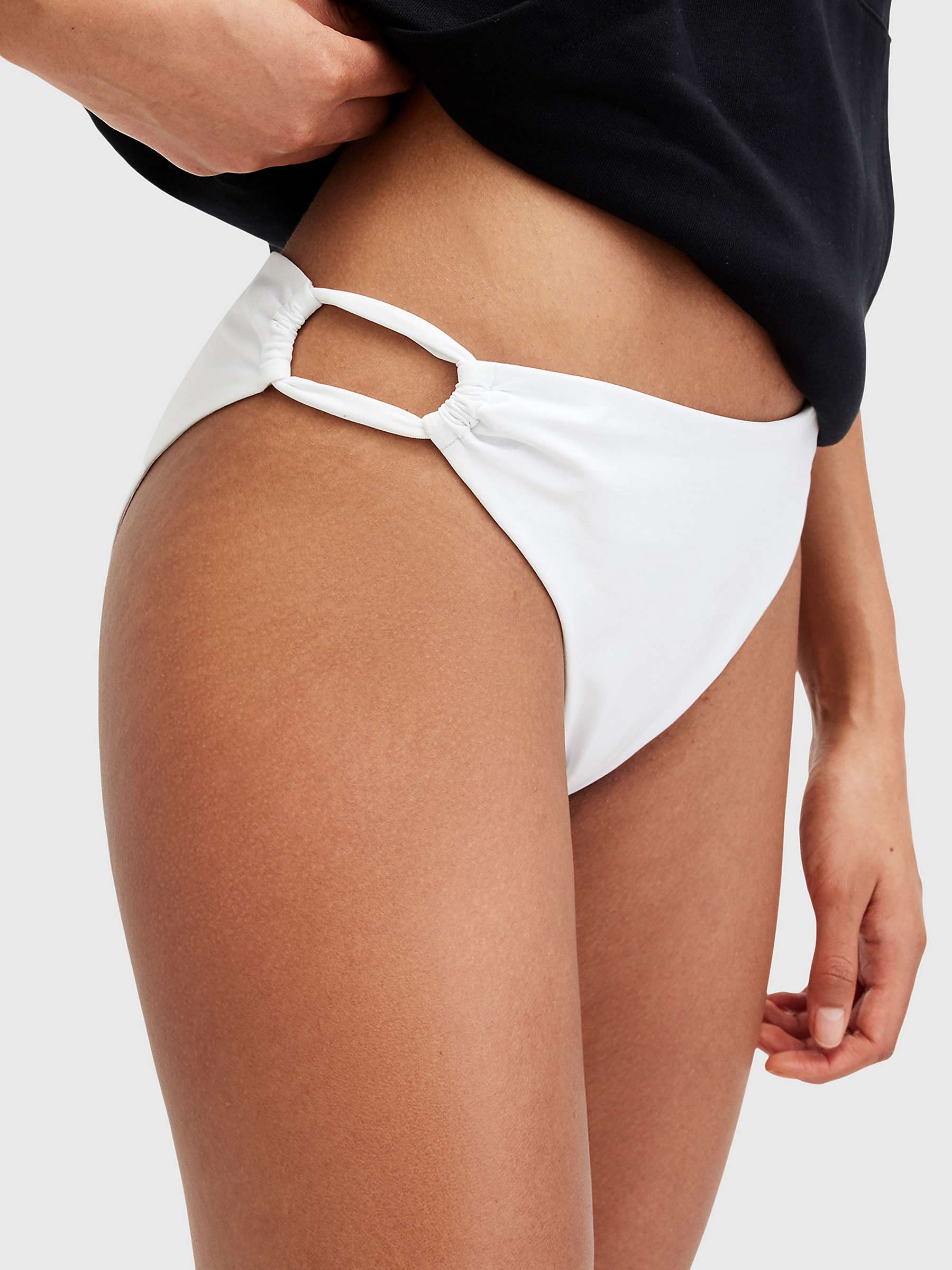 Buy AllSaints Kayla Bikini Bottoms, White Online at johnlewis.com