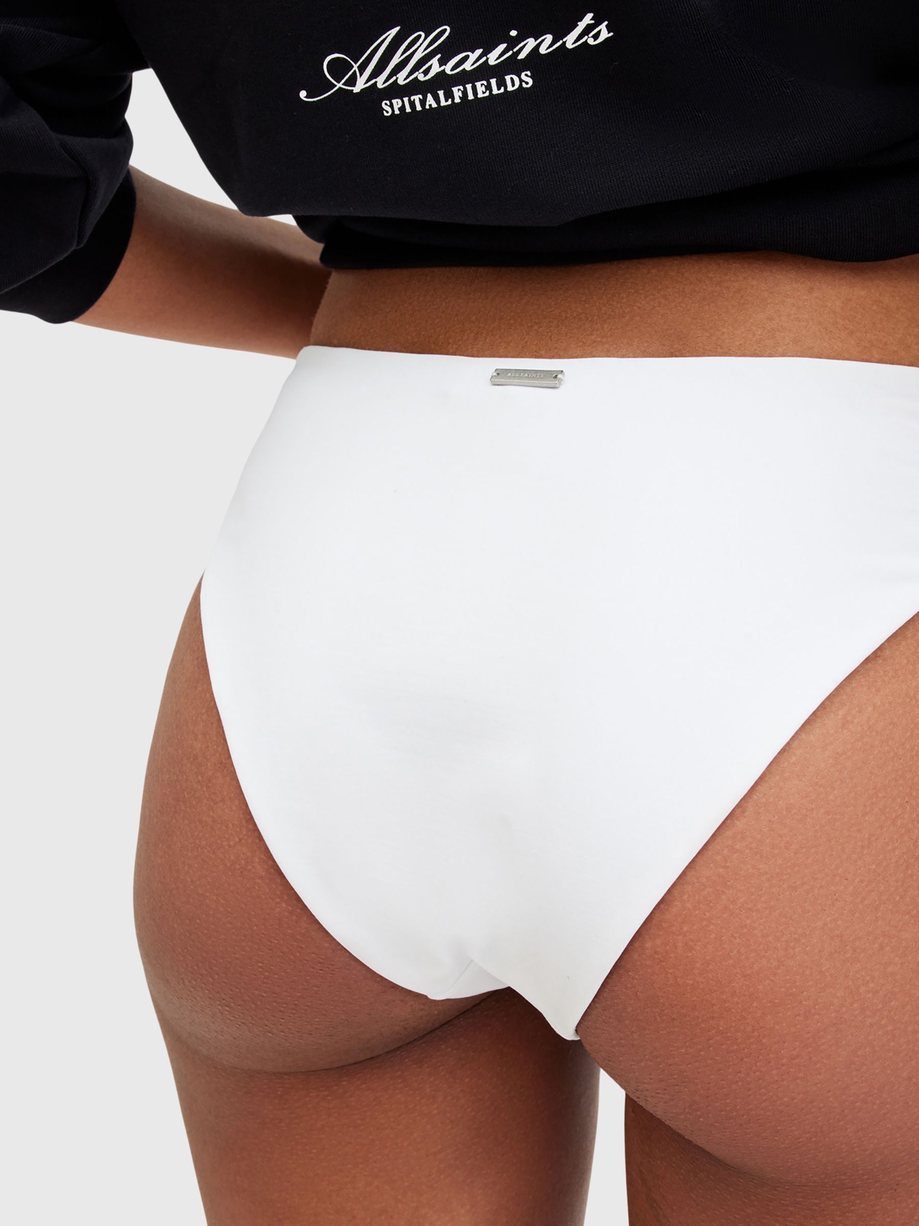 AllSaints Kayla Bikini Bottoms, White, L
