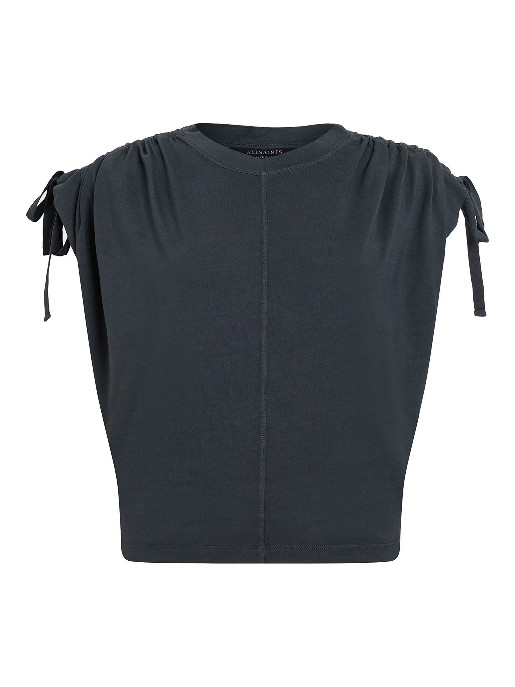 AllSaints Cassie Organic Cotton T-Shirt, Washed Black, L