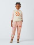 John Lewis ANYDAY Kids' Stripe Funnel Neck Top, Pink