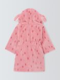 John Lewis Baby Bunny Spot Dressing Robe, Pink