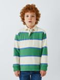 John Lewis Kids' Stripe Twill Rugby Shirt, Multi