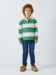 John Lewis Kids' Stripe Twill Rugby Shirt, Multi