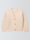 John Lewis Kids' Textured Cardigan, Cream