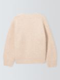 John Lewis Kids' Textured Cardigan, Cream