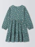 John Lewis Kids' Tiered Floral Dress, Teal Green