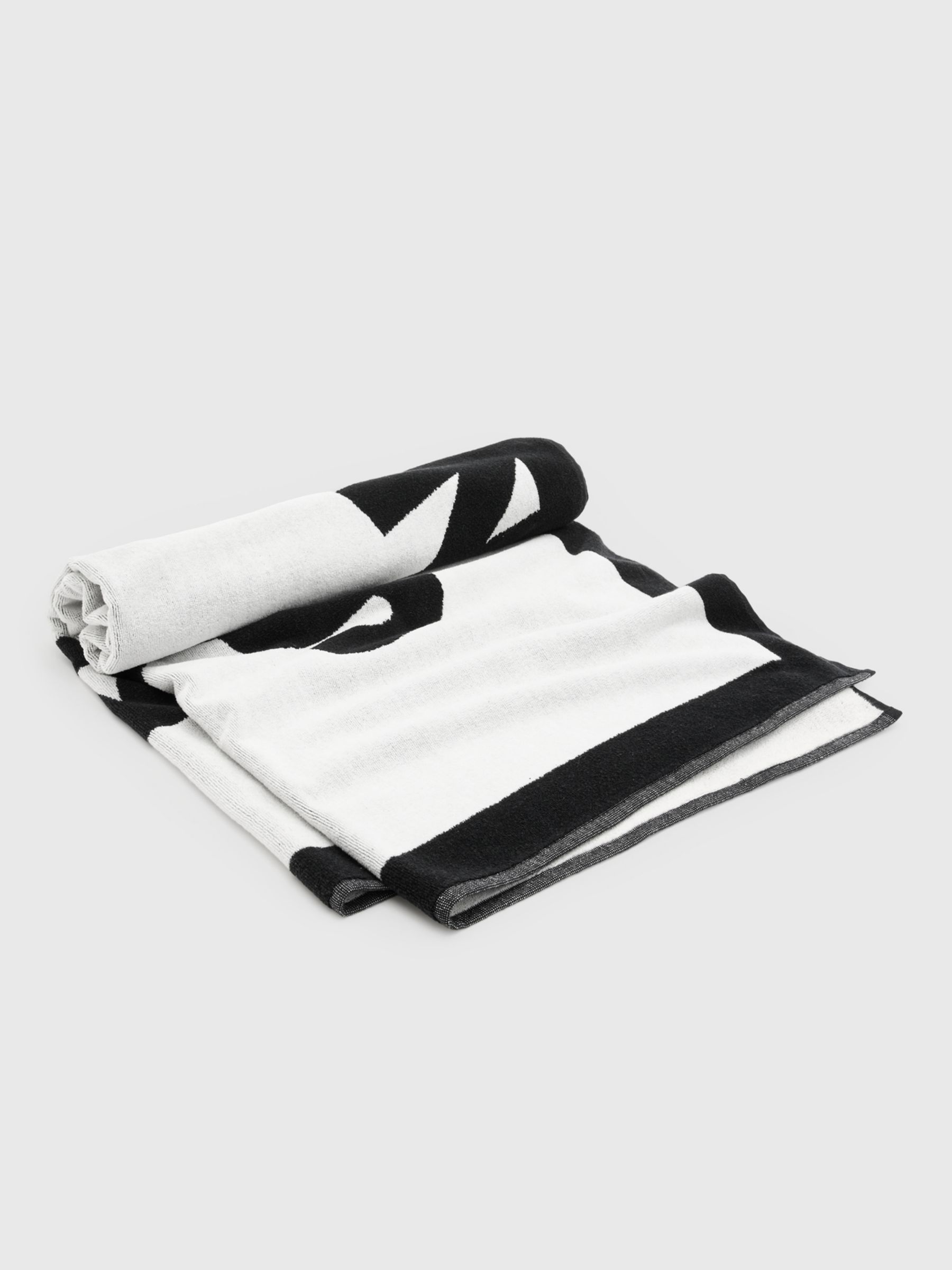 AllSaints Tierra Towel, White/Black, One Size