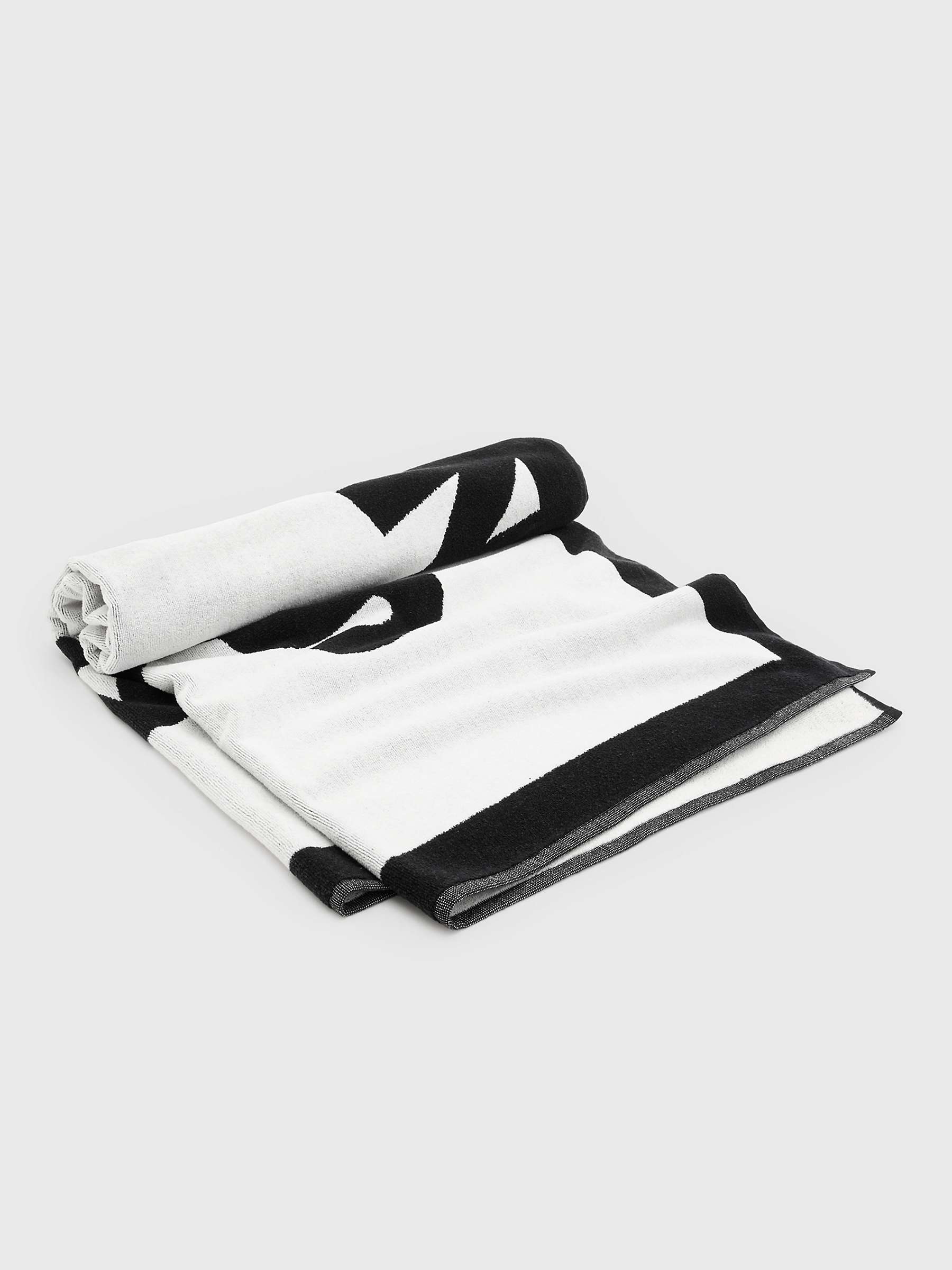 Buy AllSaints Tierra Towel, White/Black Online at johnlewis.com
