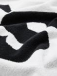 AllSaints Tierra Towel, White/Black