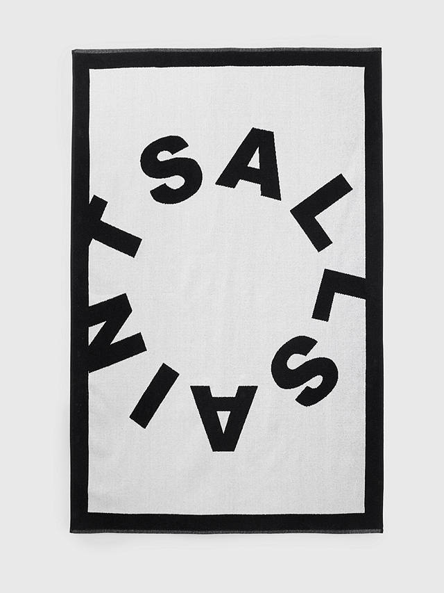 AllSaints Tierra Towel, White/Black