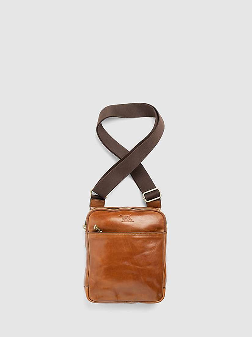 Buy Rodd & Gunn Cambridge Leather Crossbody Mini Satchel, Cognac Online at johnlewis.com