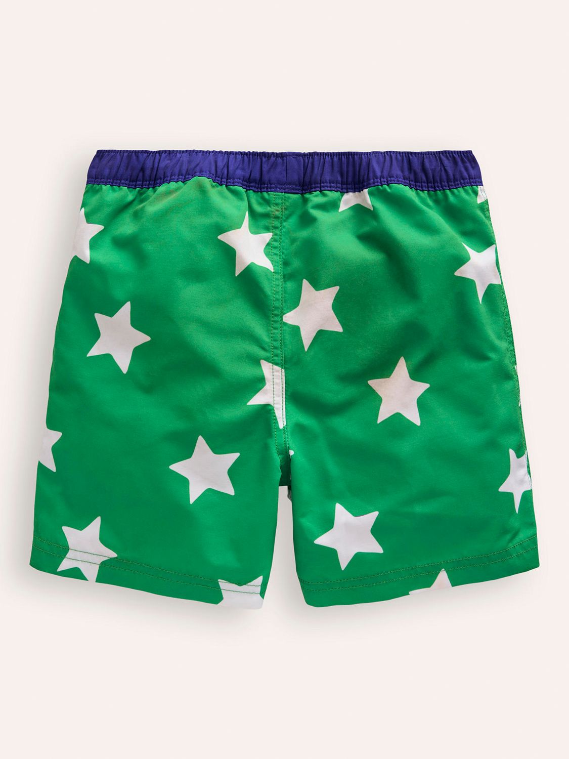 Mini Boden Kids' Star Swim Shorts, Sapling Green, 2-3 years