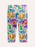 Boden Kids' Fun Safari Friends Cropped Leggings, Multi