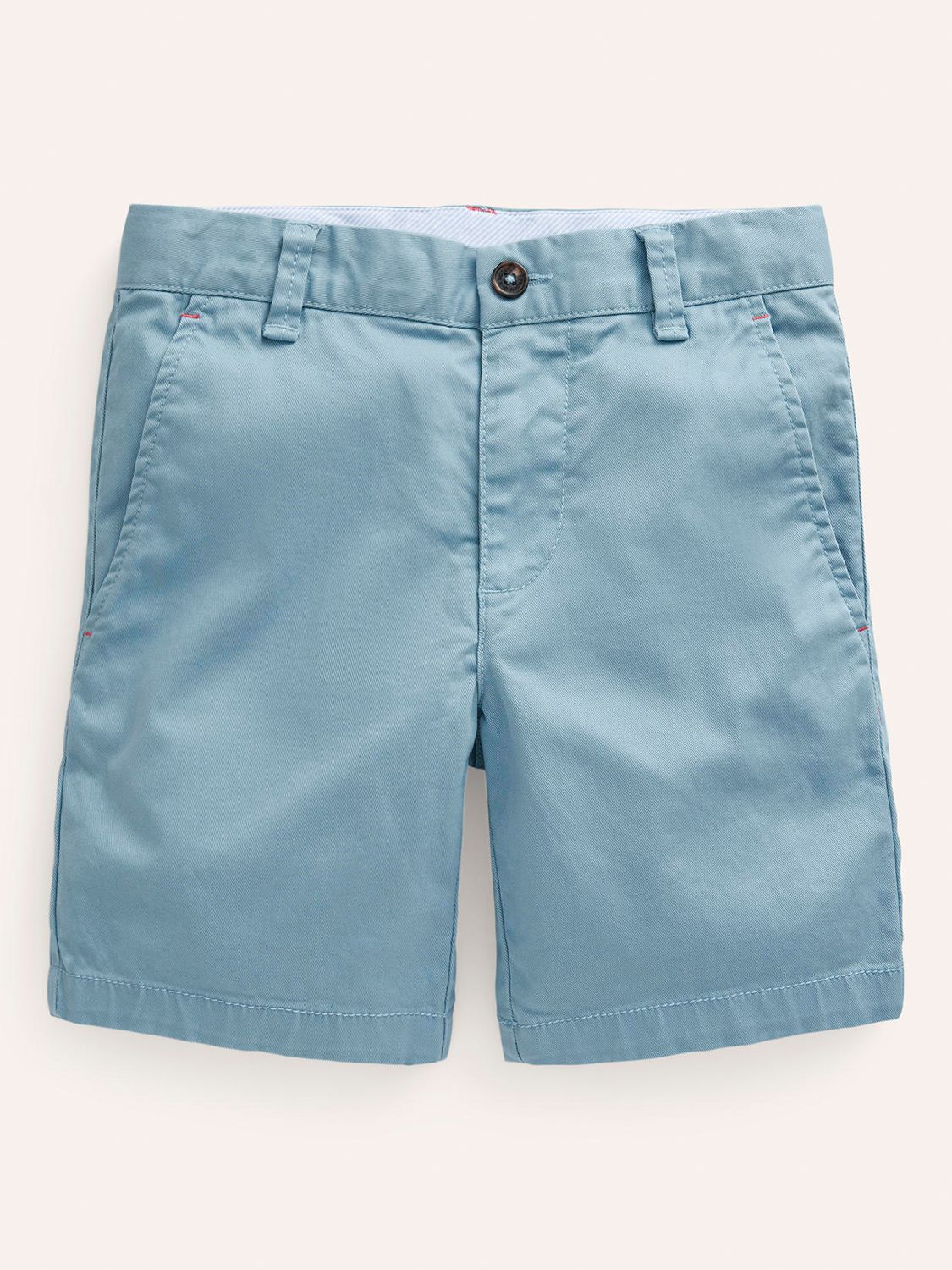 Mini Boden Kids' Classic Chino Shorts, Duck Egg Blue, 3 years