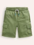 Mini Boden Kids' Jersey Cargo Shorts, Safari Green, Safari Green