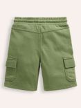 Boden Kids' Jersey Cargo Shorts, Safari Green