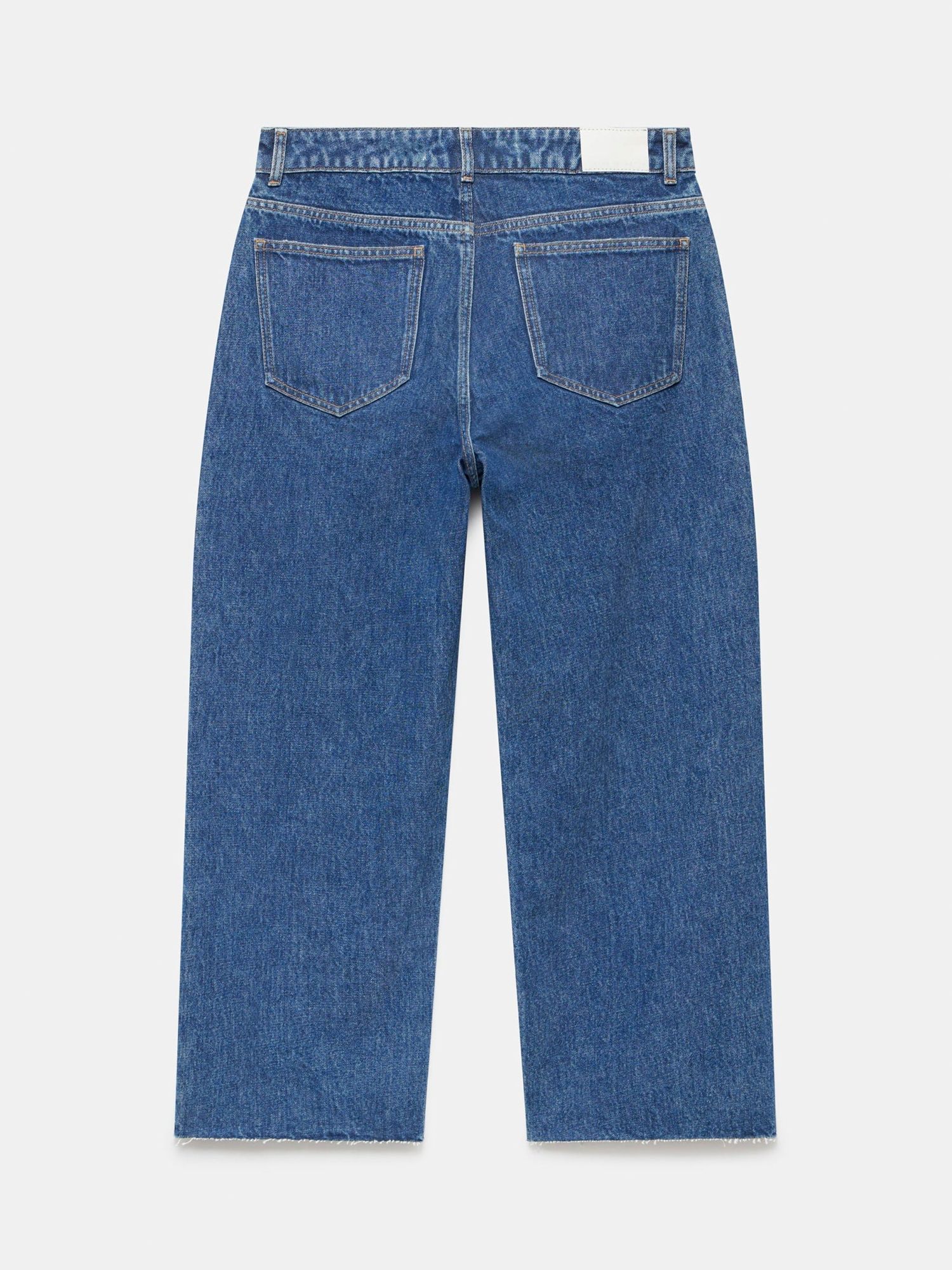 Buy Mint Velvet Crop Wide Leg Jeans, Blue Online at johnlewis.com