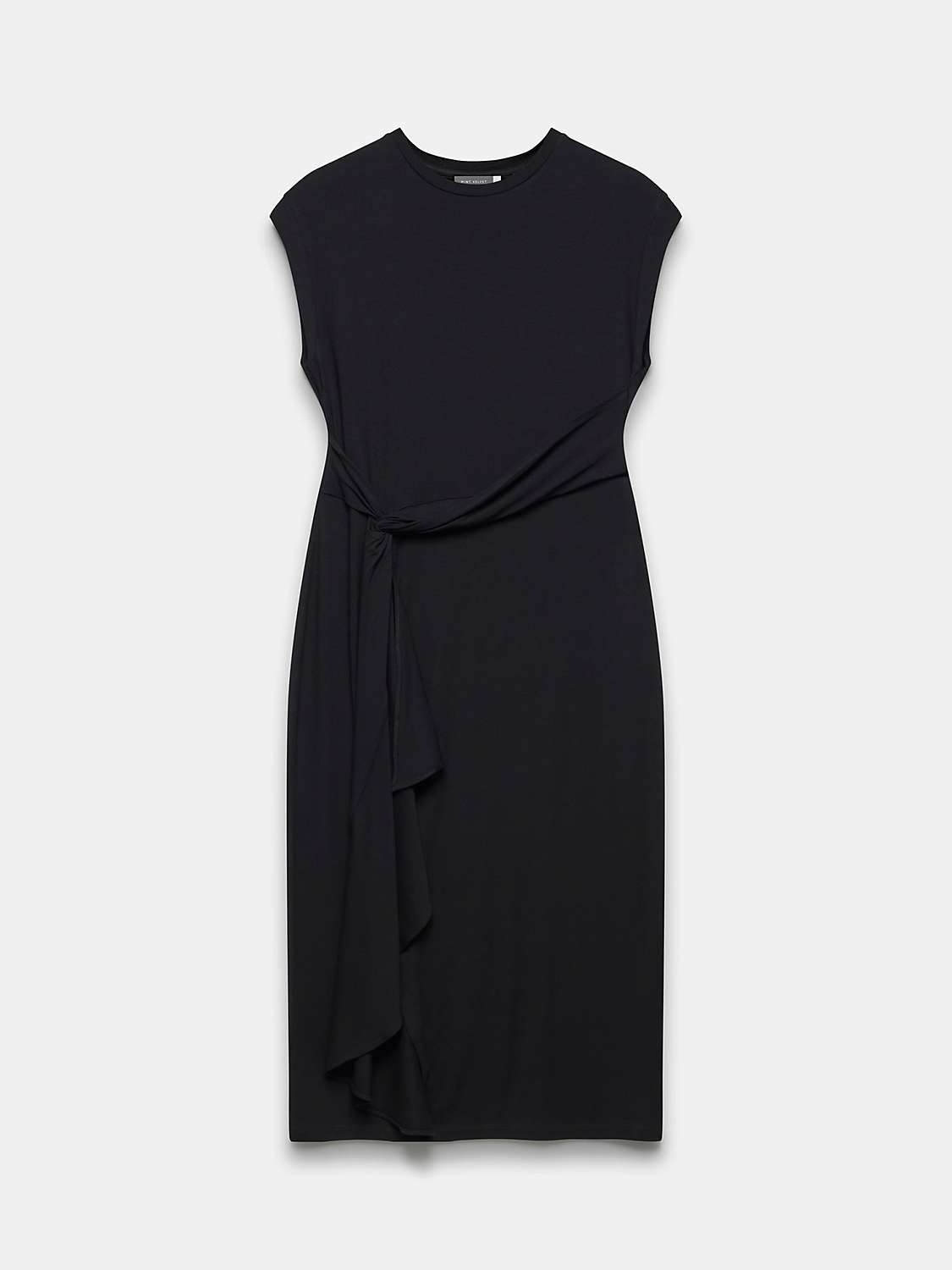 Buy Mint Velvet Jersey Knot Midi Dress, Black Online at johnlewis.com