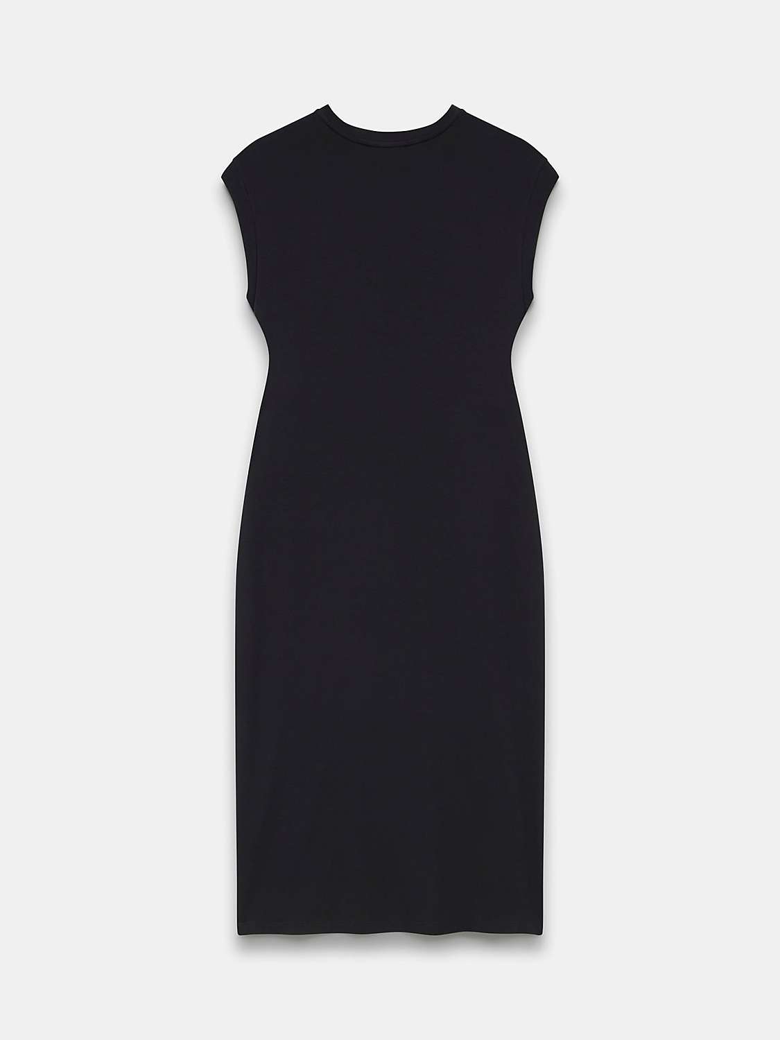 Buy Mint Velvet Jersey Knot Midi Dress, Black Online at johnlewis.com