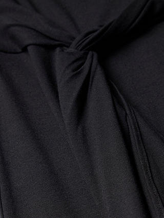 Mint Velvet Jersey Knot Midi Dress, Black