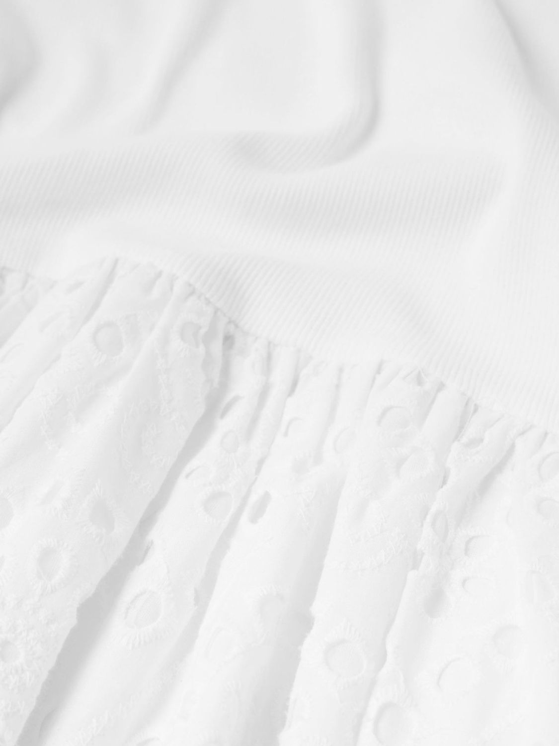 Mint Velvet Broderie Anglaise Midi Dress, White, XS