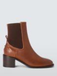 AND/OR Page Leather Heeled Casual Chelsea Boots, Tan