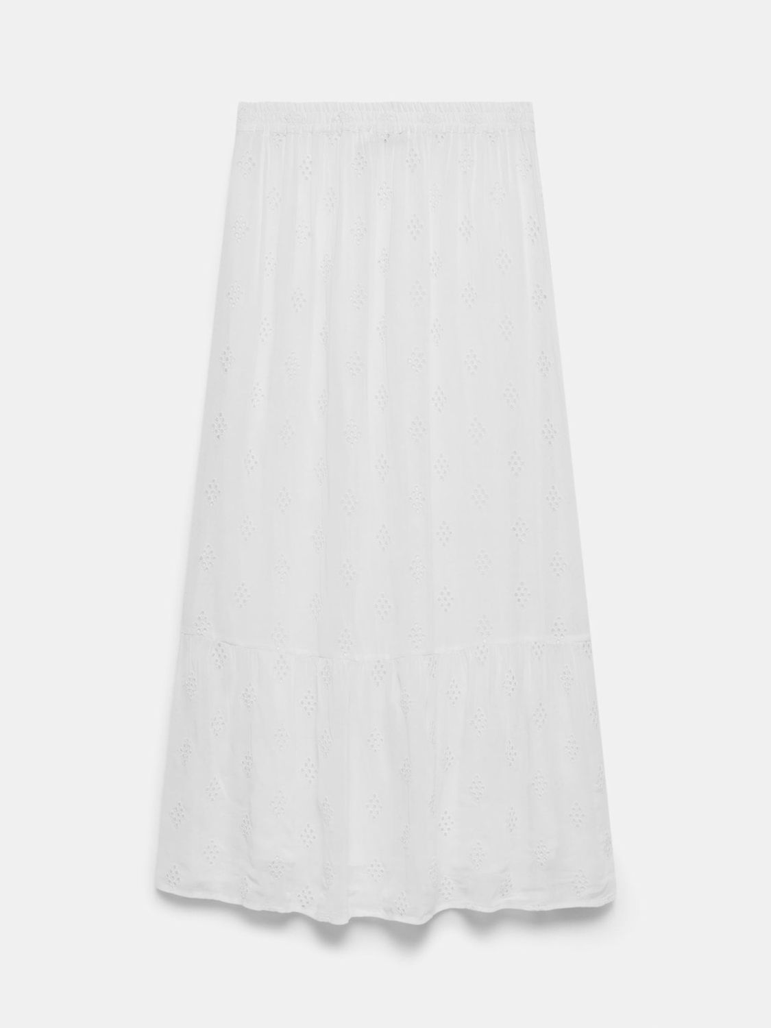 Buy Mint Velvet Broderie Anglaise Maxi Skirt, White Ivory Online at johnlewis.com