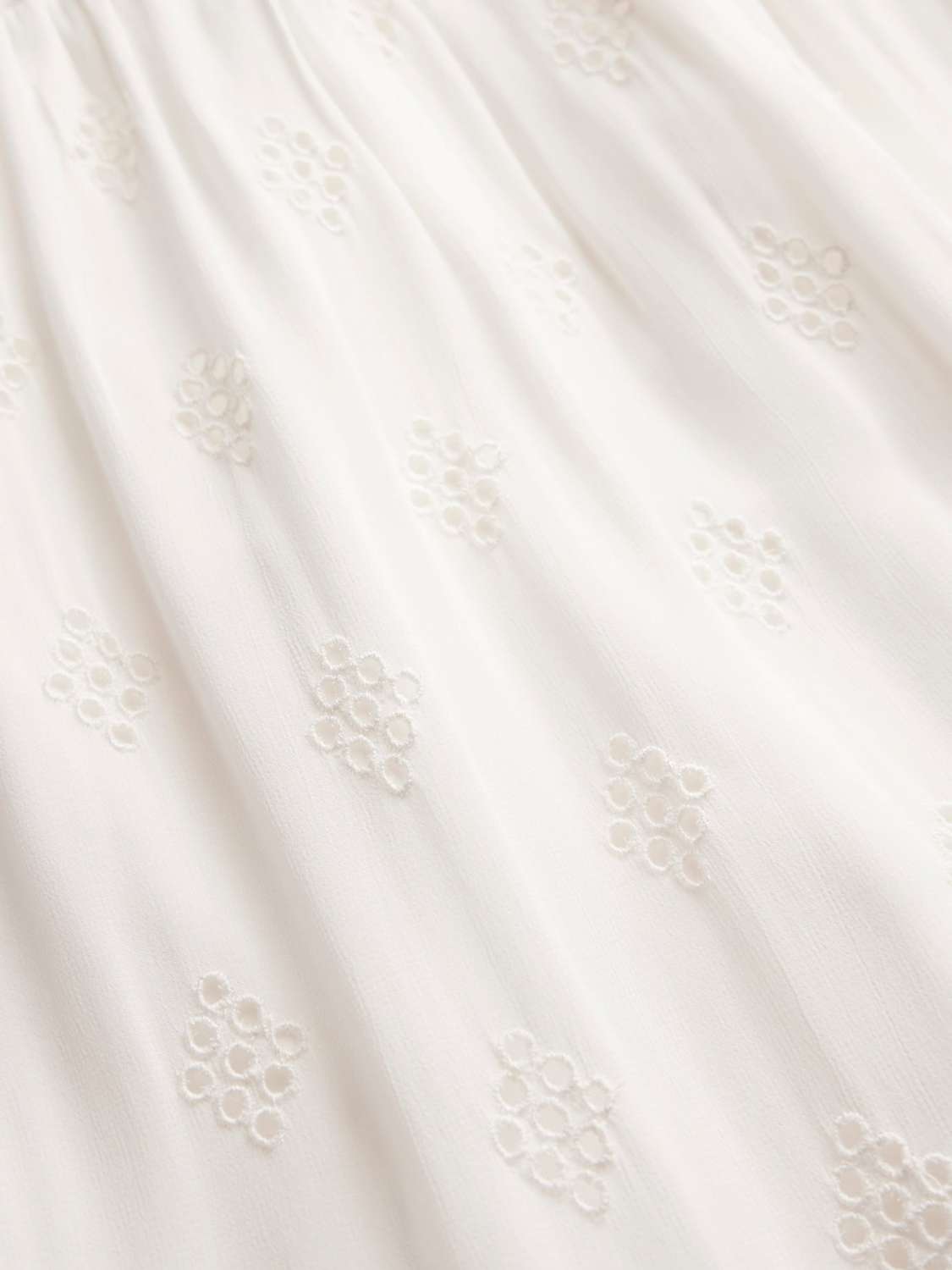 Buy Mint Velvet Broderie Anglaise Maxi Skirt, White Ivory Online at johnlewis.com