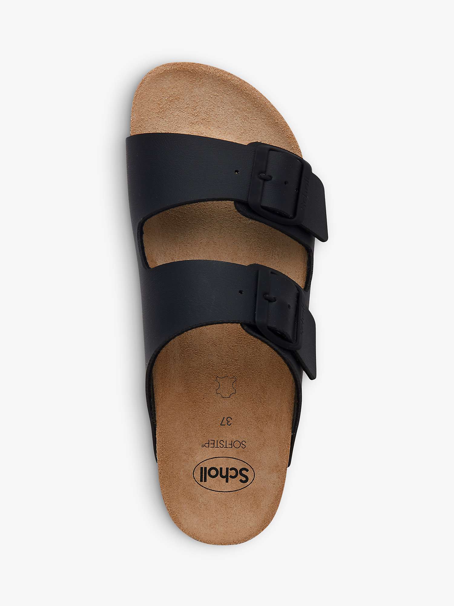 Buy Scholl Josephine Footbed Sandals, Black Online at johnlewis.com