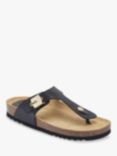 Scholl Maya Leather Footbed Sandals