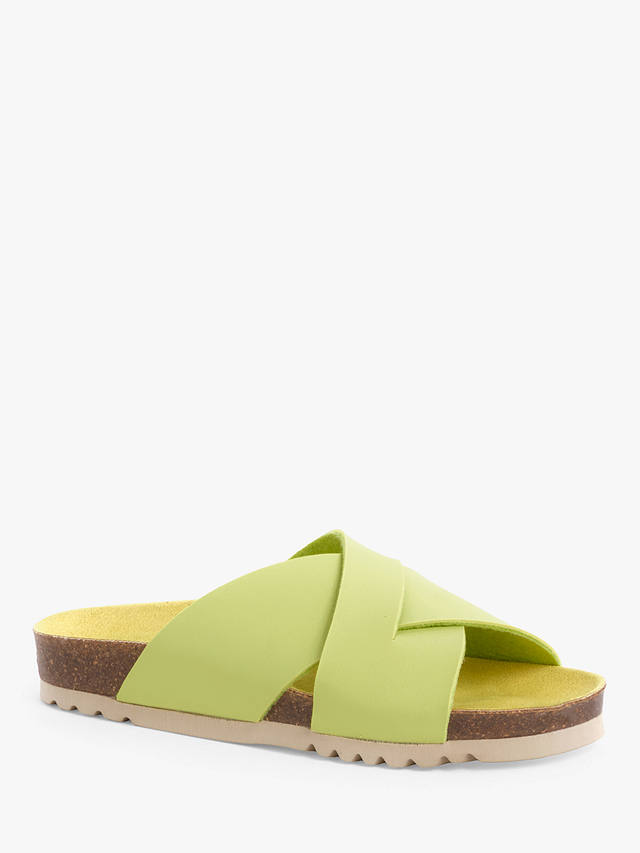 Scholl Vivian Footbed Sandals, Lime