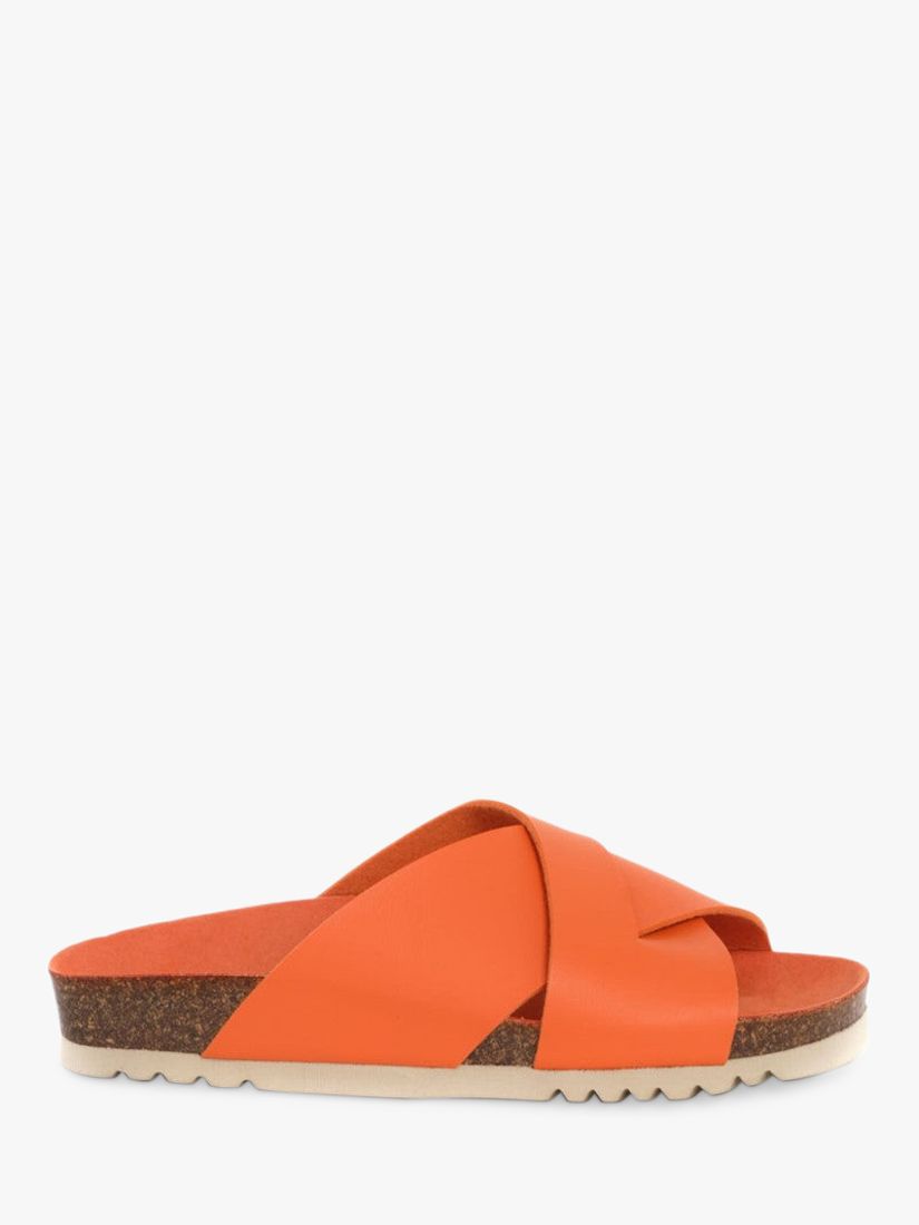 Scholl Vivian Footbed Sandals, Orange