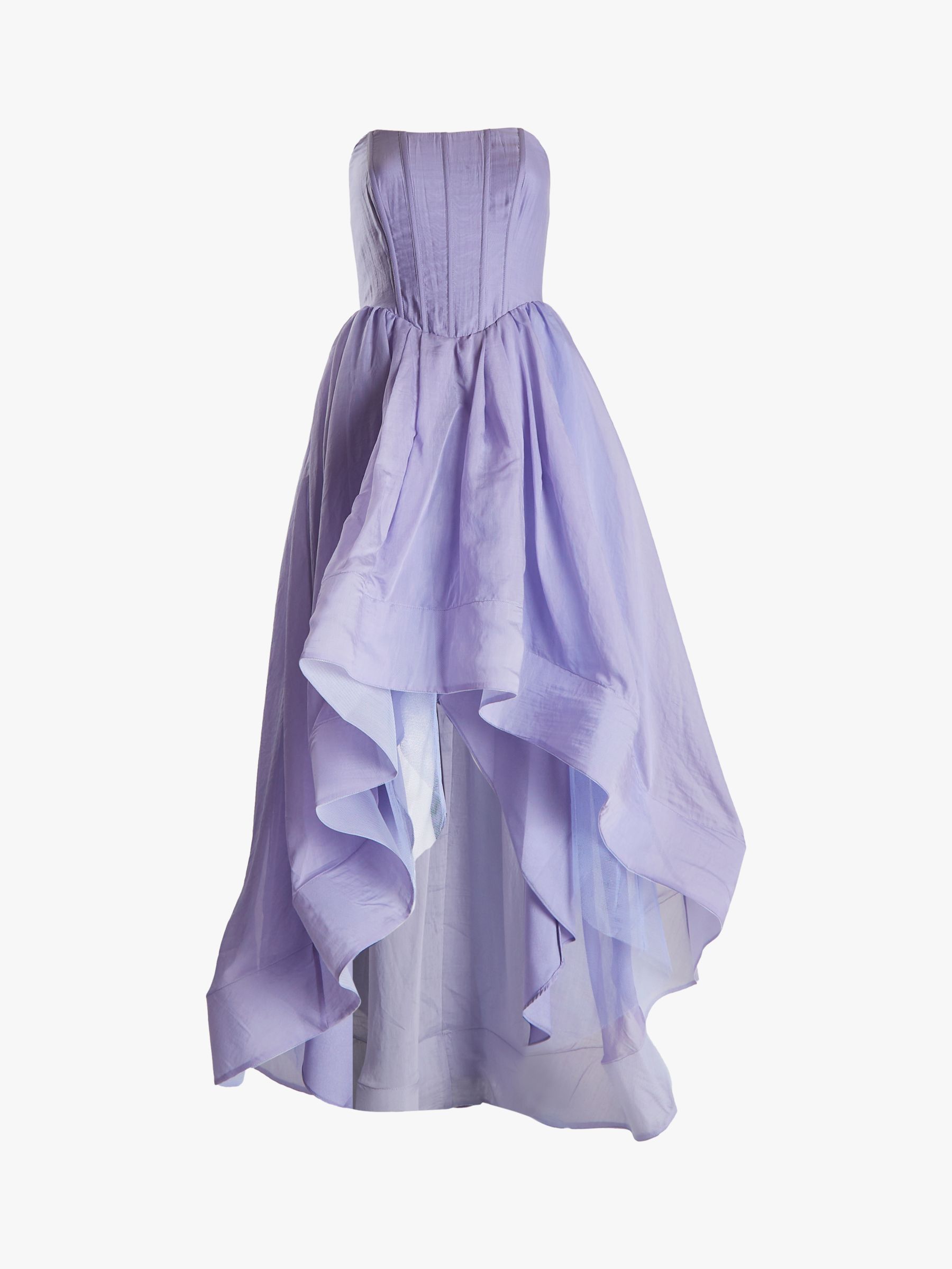 True Decadence Winnie Corset Style Hi-Low Dress, Hydrangea, 6