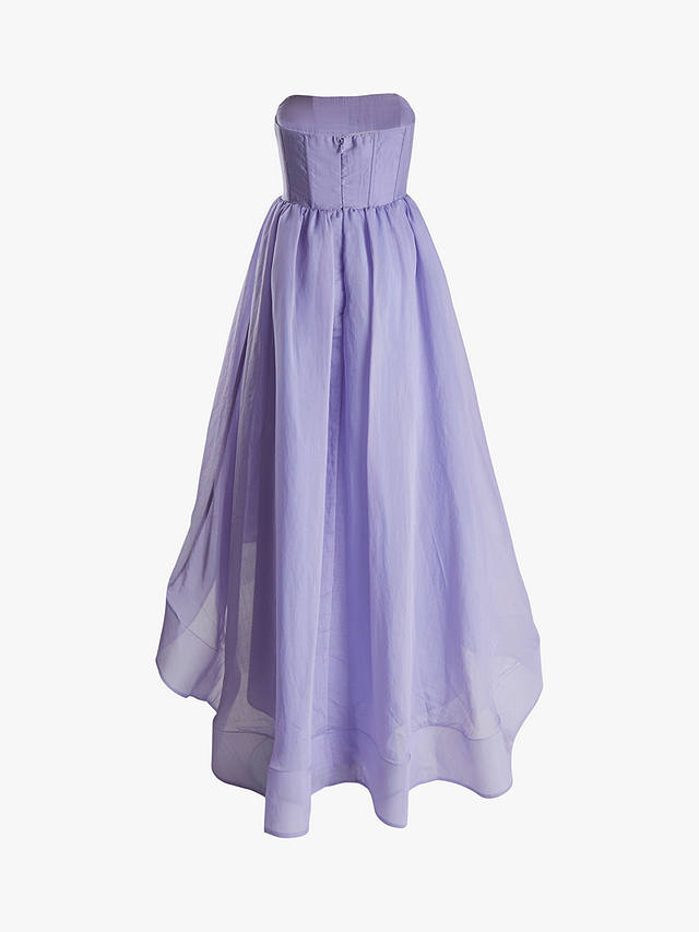 True Decadence Winnie Corset Style Hi-Low Dress, Hydrangea